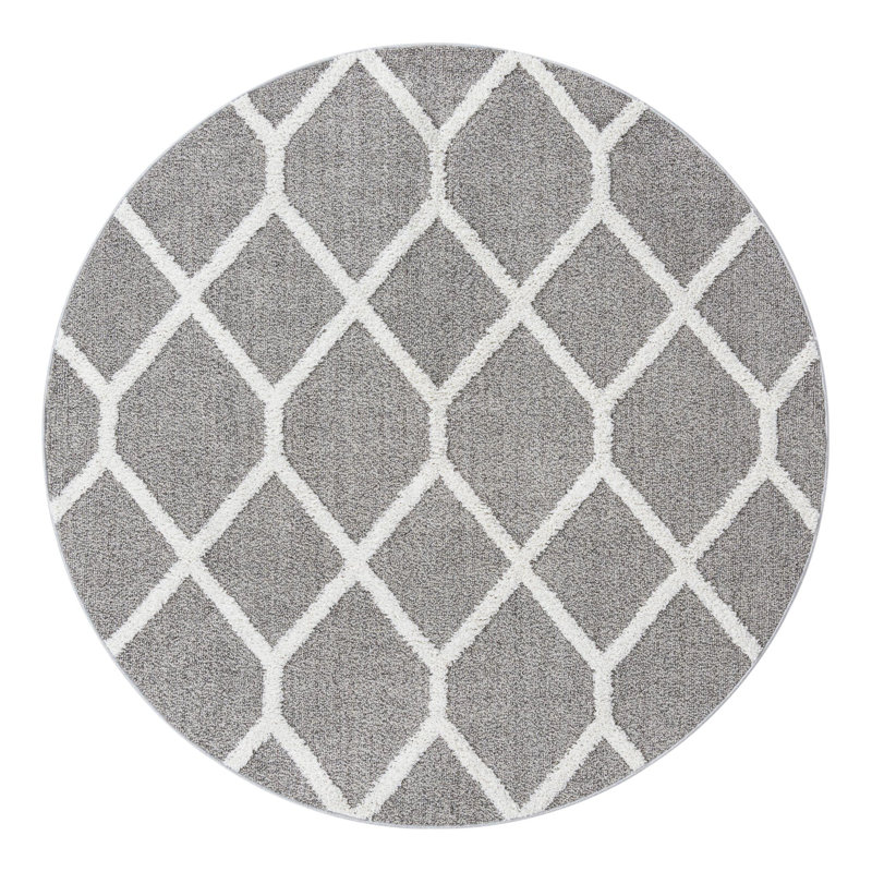 Jocelynmarie Geometric Indoor Rug, Round 7'10"