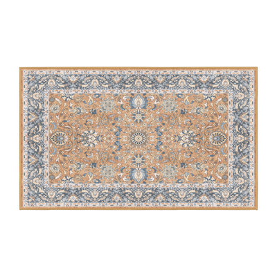 Flener Hand Loomed Washable Oriental Indoor Rug