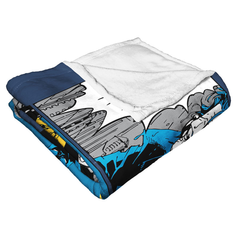 Jeté Warner Bros. Batman Silk Touch, jeté DC Comic, 50 x 60 pouces, Dessins animés
