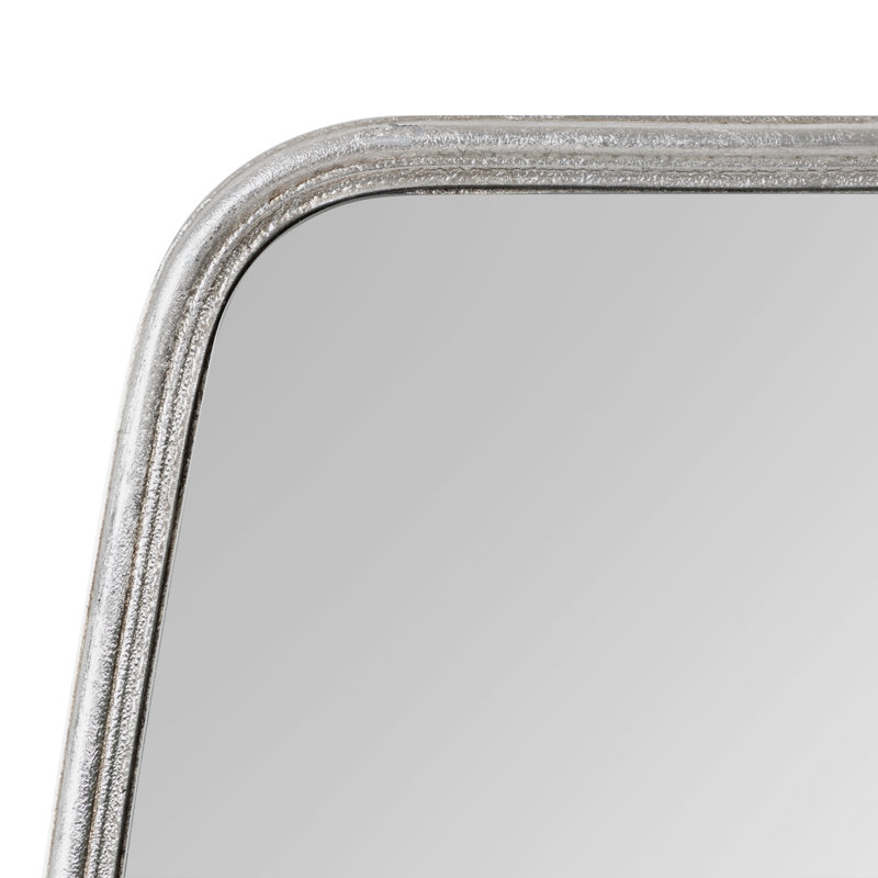Creason Wood Rectangle Mirror, 20" x 32", Silver