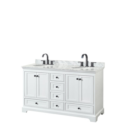 Ensemble de meuble-lavabo double 60 po Deborah