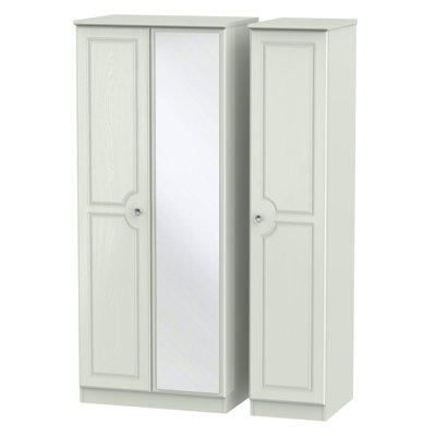 Fully Assembled Tolna Crystal 3 Door Wardrobe