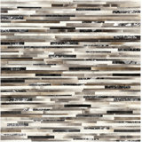Trail Geometric Area Rug in Brown/Silver/Ivory