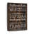 Rustic Bathroom Rules Canvas Print-92517998