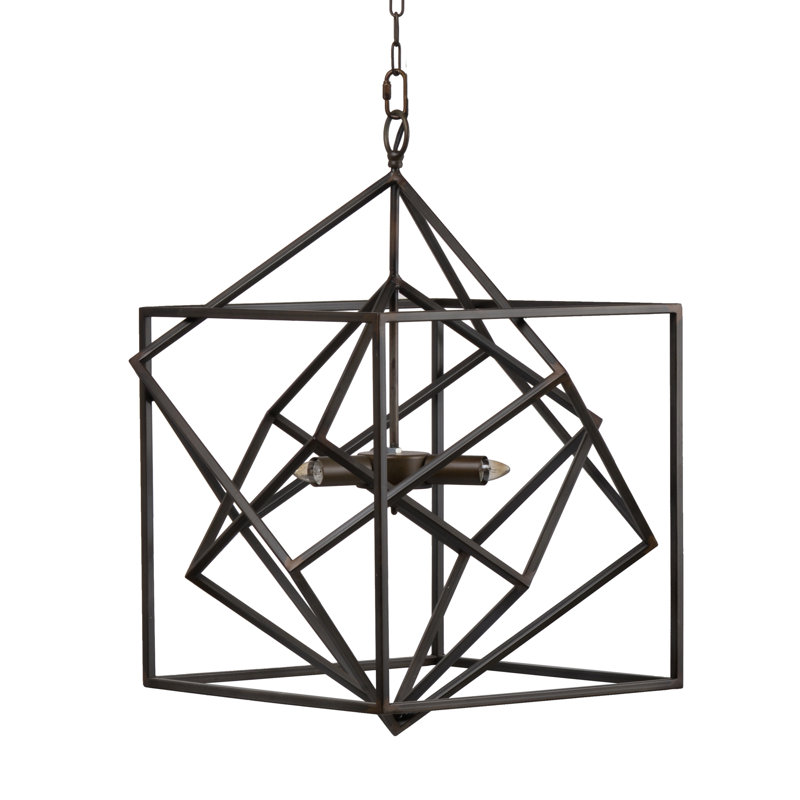 3 - Light Metal Chandelier