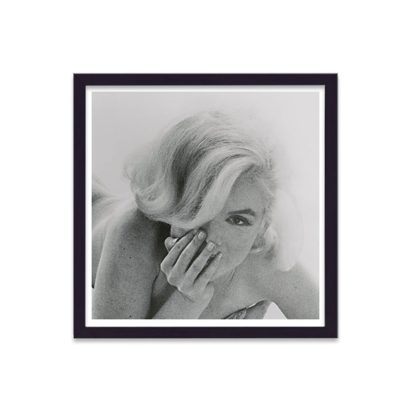 Marilyn Monroe Nude Looking into Camera Hair over One Eye 1 Piece Single Picture Frame Wall Art