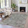 Machine Washable Indoor/Outdoor Xhevrie Pewter Rug
