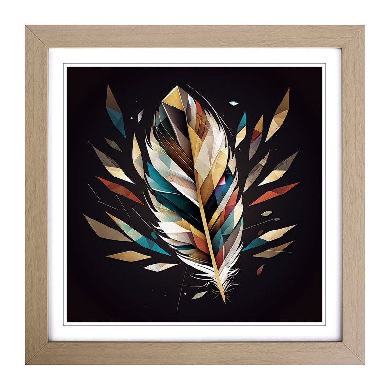 Single Picture Frame Print on Wood, Oak