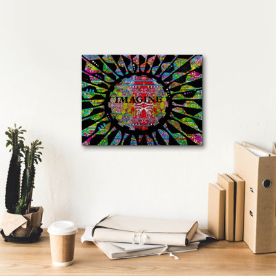 «Imagine» par Dean Russo, art mural sur toile