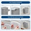 Poubelle de cuisine 1,8 / 2,4Gal avec couvercle en acier inoxydable, bac à compost sous l'évier pour montage sur porte d'armoire-122065054-122065056