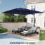 Parasol rectangulaire en porte-à-faux avec leviers à manivelle inclus 118,11 po x 118,11 po Slovin-1433583921