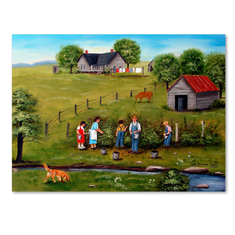 'Pickin' Print on Wrapped Canvas, 14" H x 19" W