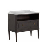 Glenwood 1 - Drawer Solid Wood Nightstand