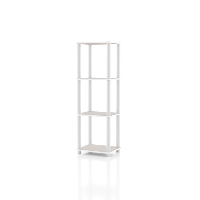 Étagère de rangement étroite Terzenbach, (4 tablettes) H 44,17 po x l 14,86 po x P 11,81 po, Gris taupe