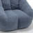 Compression 39"W Soft Teddy Fabric Tufted Memory Sponge Foam Filled Bean Bag Chair-1680958978