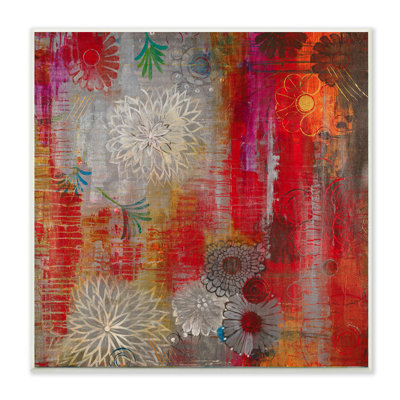 «Colorfield Daisies Warm Colors», impression