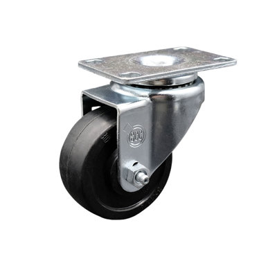 Soft Rubber Wheel Swivel Top Plate Caster