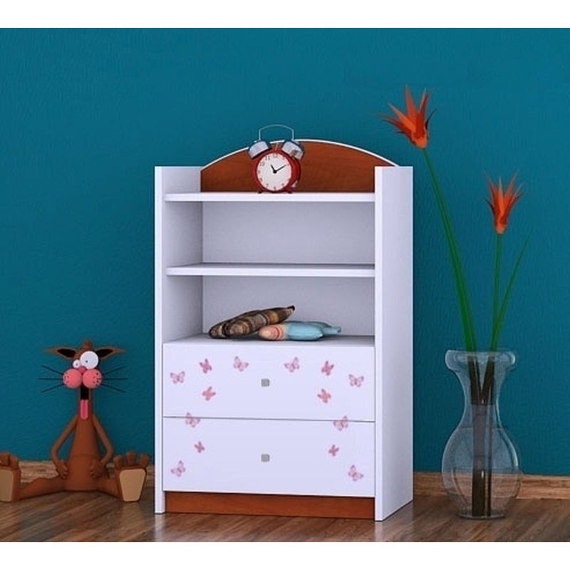 Sylvia 96cm H X 60cm W Kids Cube, Brown