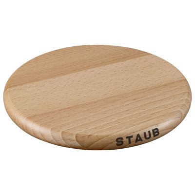 Staub Round Magnetic Wood Trivet