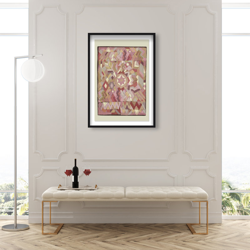 Tapestry Boehme Print by Oliver Gal, 25.5"H x 17.5"W, Black Shadowbox