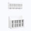 Banc de rangement pour chaussures avec tablettes et 4 crochets-294598268