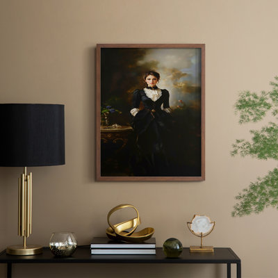 WOMEN Series CCXLI Framed Print - Solid Wood