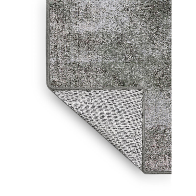 Tapis 100% Mid-Century moderne lavable à la machine 1862, Rectangle 2 pi x 4 pi