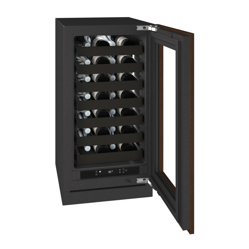 U-Line 18"W. Seamless 3.5 Cu.Ft. Wine Refrigerator - Panel Ready, Panel Ready Glass Frame