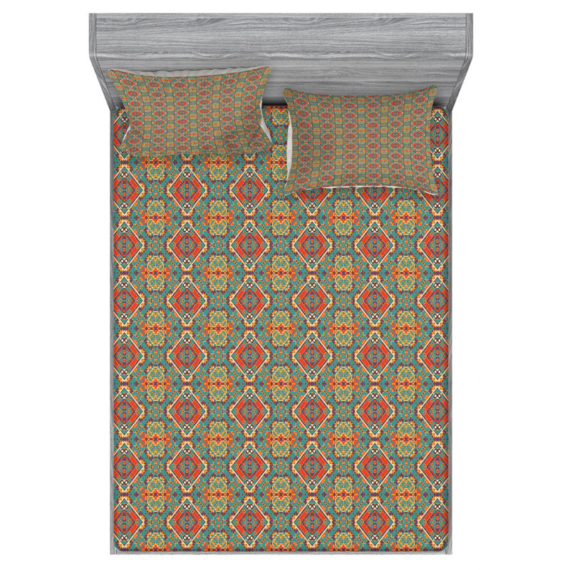Microfiber Sheet Set, Queen Sheet Set with Fitted Sheet
