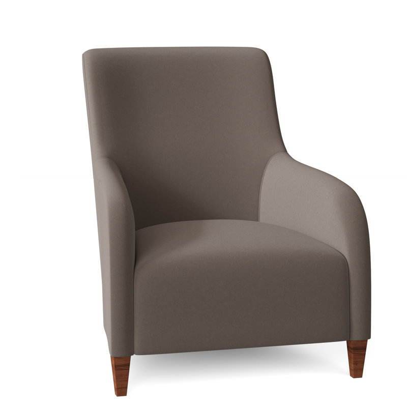 Naomi 32" Wide Armchair, Tobacco Distressed, Light Grey Leather 202-010