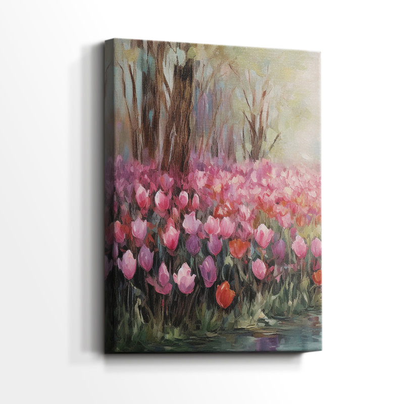 Paysage rétro Lxxxvii - galerie Cavas enveloppé, H 18 po x l 12 po