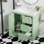 Meuble-lavabo avec lavabo en céramique, 3 tiroirs et tablettes réglables-2128446060