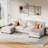 3-Piece Modular Upholstered Sectional Couch-83089981