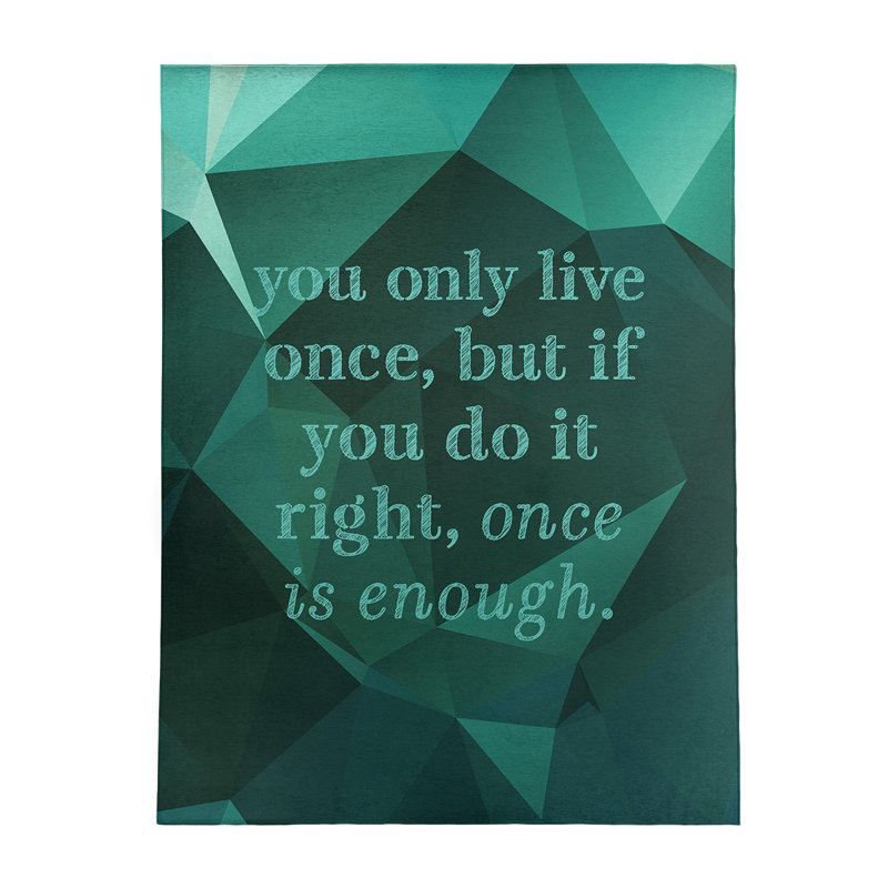 Quotes Chenille Indoor Rug, Rectangle 5' x 7'