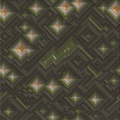 Tapis à motif géométrique vert