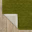Tapis vert olive en laine fabriqué à la main Makhari-859017610