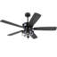 Ventilateur de plafond extérieur 52 pouces avec lumière - Moteur à courant continu, télécommande silencieuse et étanche-2104909167