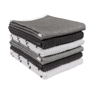 KAF Home Ayesha Curry Mixed Utility Kitchen Towel Set, Mixed Terry Kitchen Towels, Set of 6