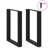 Symple Stuff Coffee Table Legs U-Shaped 2 Pcs Black Steel-443102700