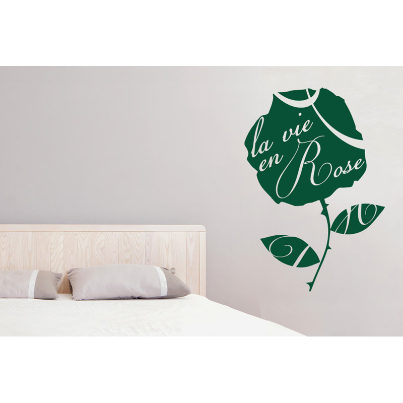 Plants & Flowers Wall Decal, Dark Green, Large