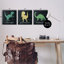 «Kid's Dinosaur Dimension Facts Chalk Inspired Design» par Daphne Polselli - ensemble de 3 impressions d'art graphique-53753970-56985408