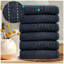 6 Pack Premium Ribbed Cotton Towels, Everyday Comfort Hand, Bath Towels & Sheet, Soft Feel, Quick Dry & Highly Absorbent-118474358-124328165