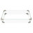43" Propane Gas Fire Pit Table, 60000 BTU, Rectangular,Open Weave Wicker,with Glass Wind Guard-1736971998