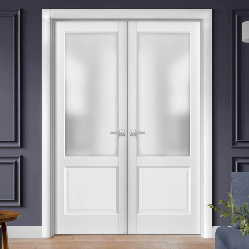 Portes françaises en verre givré Lucia, 60" x 96"
