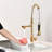 Commercial Pull Down Stainless Steel Faucet - Single Handle, Scratch & Rust , 360 Degree Rotatable Nozzle, 1.8Gpm Kitchen Sink Down, Steel, Finish, Swivel, Flow