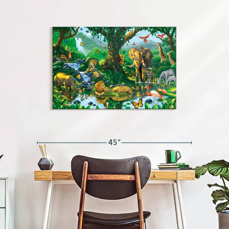 Brampt Jungle Harmony, 24" H x 36" W