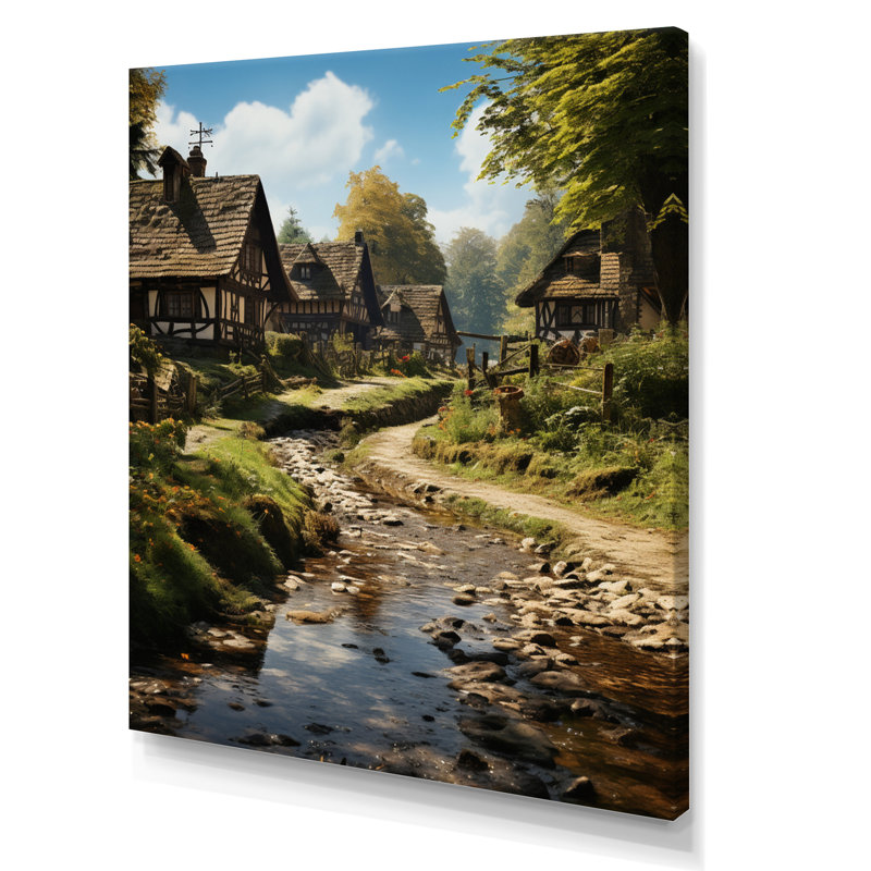 Barrada, Allemagne, campagne, bonheur II, H 32 po x l 16 po x P 1 po, Toile tendue