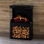 Modern Ember Smart 3-Sided Electric Fireplace Stove Heater With Storage Base | LED Flame Colours |Works With Wi-Fi App