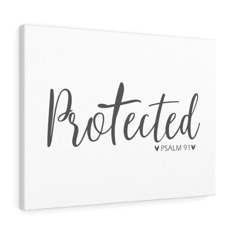 Protected Psalm 91 - Wrapped Canvas Print, 28cm H x 36cm W
