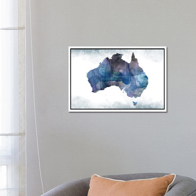 Colorful World Map by WallDecorAddict - Gallery-Wrapped Canvas Giclée on Canvas